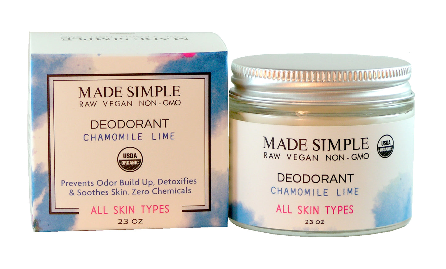 Chamomile Lime Deodorant - Certified Organic, Vegan & Cruelty-free